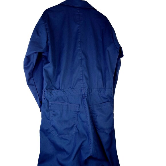 U S Nany Blue Utility Coveralls 48L Workwear Jumpsuit Mechanic Boiler Suit - Picture 4 of 12